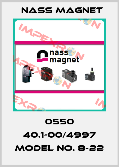 0550 40.1-00/4997 Model no. 8-22 Nass Magnet