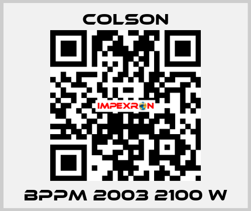 BPPM 2003 2100 W Colson