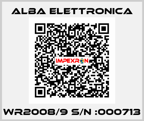 WR2008/9 S/N :000713 ALBA ELETTRONICA