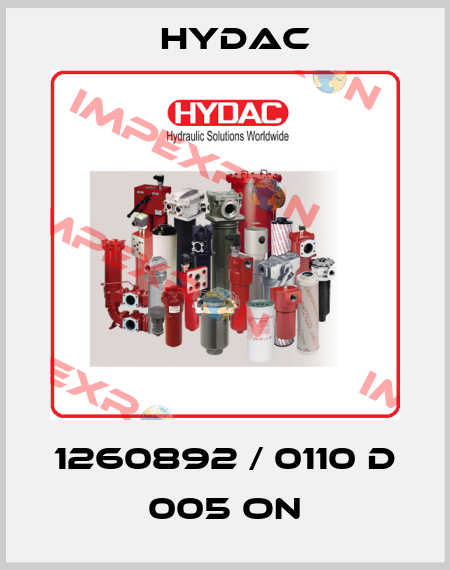 1260892 / 0110 D 005 ON Hydac