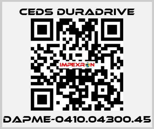 DAPME-0410.04300.45 Ceds Duradrive