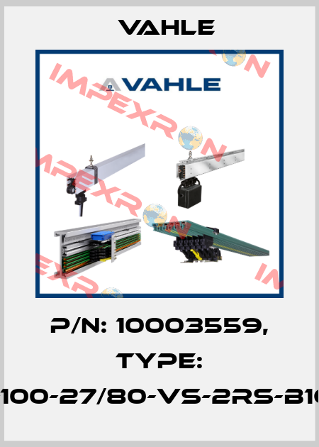 P/n: 10003559, Type: LR-ZY-100-27/80-VS-2RS-B16-Z-A4 Vahle