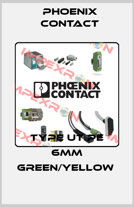TYPE UT PE 6MM GREEN/YELLOW  Phoenix Contact