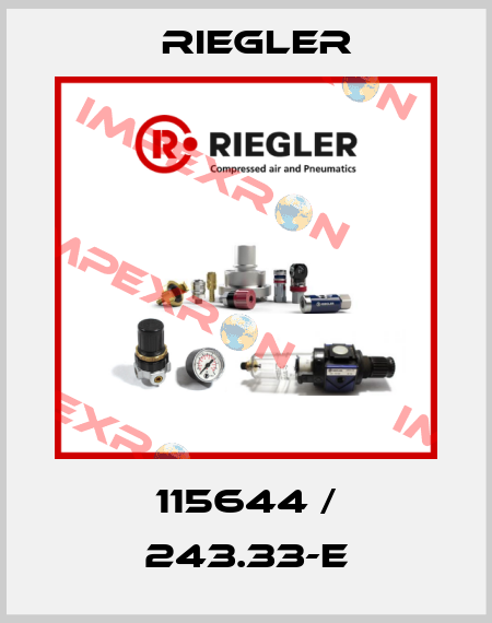 115644 / 243.33-E Riegler
