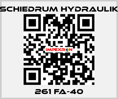 261 FA-40 SCHIEDRUM HYDRAULIK