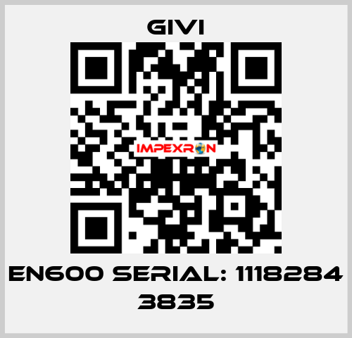 EN600 Serial: 1118284 3835 Givi