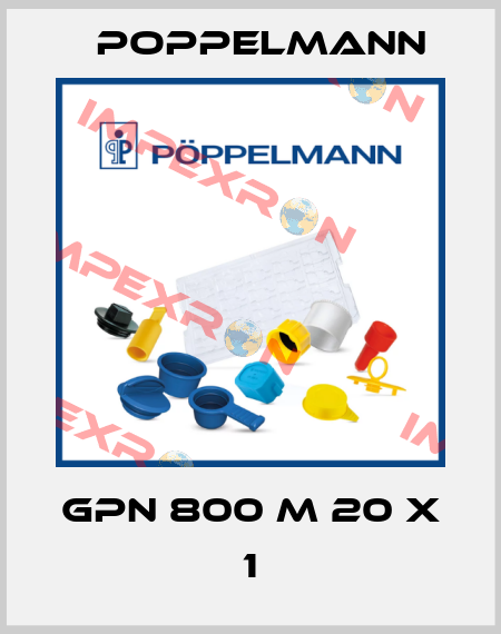 GPN 800 M 20 X 1 Poppelmann