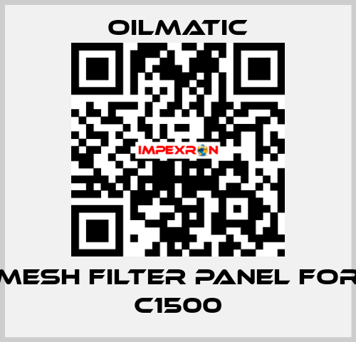 mesh filter panel for C1500 OILMATIC