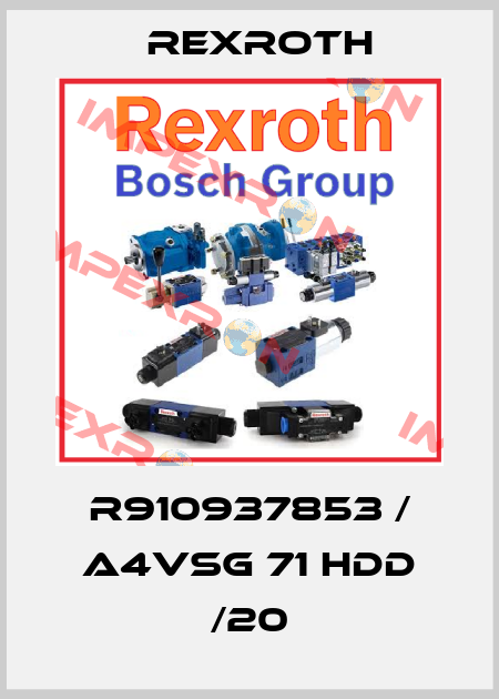 R910937853 / A4VSG 71 HDD /20 Rexroth
