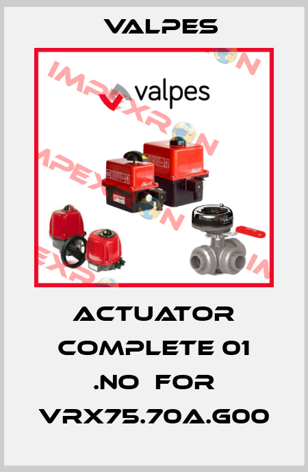 Actuator complete 01 .no  for VRX75.70A.G00 Valpes