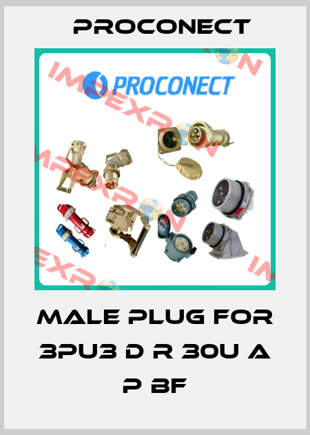 Male plug for 3PU3 D R 30U A P BF Proconect