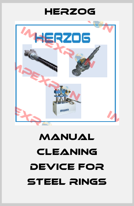 Manual cleaning device for steel rings Herzog