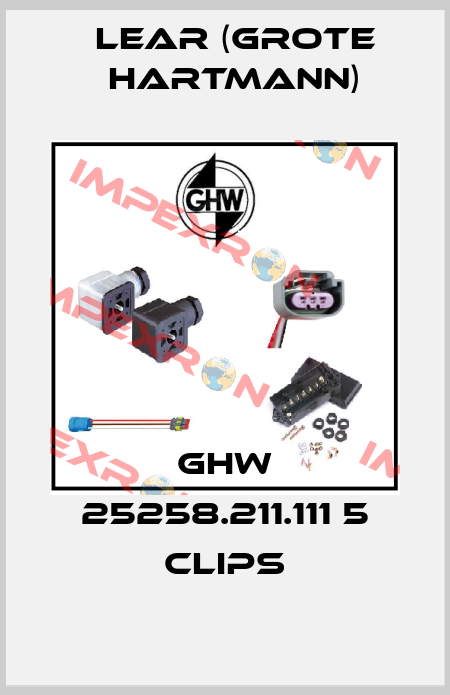 GHW 25258.211.111 5 clips Lear (Grote Hartmann)