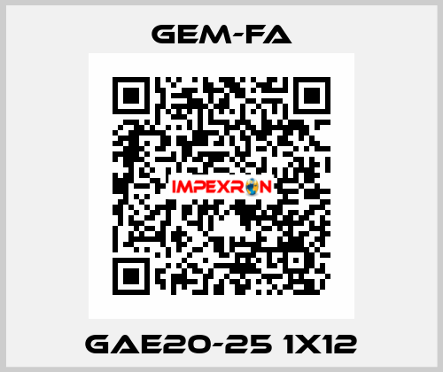 GAE20-25 1x12 Gem-Fa