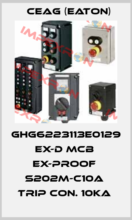 GHG6223113E0129  Ex-D MCB  Ex-proof  S202M-C10A  trip con. 10kA  Ceag (Eaton)