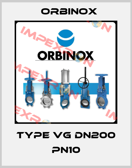 Type VG DN200 PN10 Orbinox