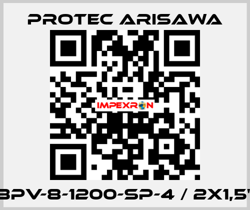 BPV-8-1200-SP-4 / 2x1,5" Protec Arisawa