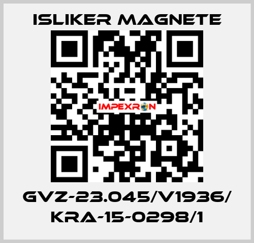 GVz-23.045/V1936/ KRA-15-0298/1 ISLIKER MAGNETE