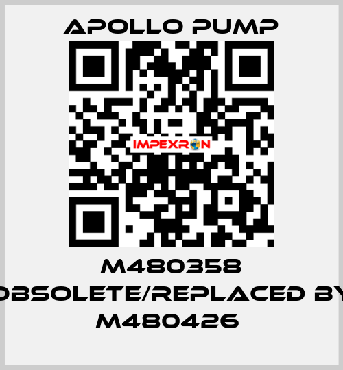 M480358 obsolete/replaced by M480426  Apollo pump