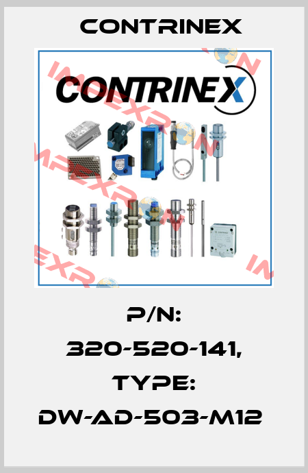 P/N: 320-520-141, Type: DW-AD-503-M12  Contrinex