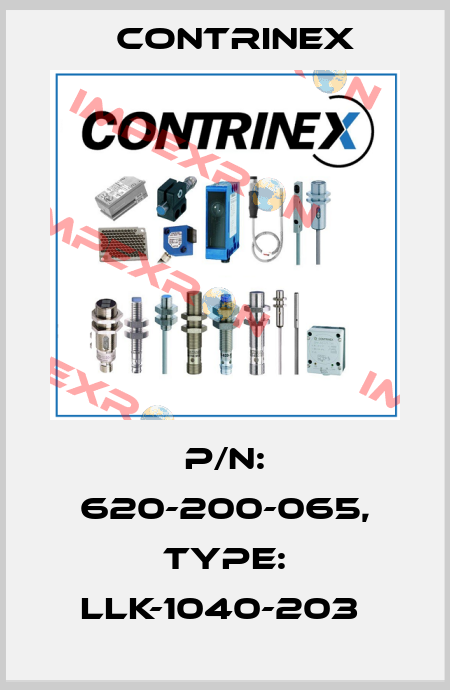 P/N: 620-200-065, Type: LLK-1040-203  Contrinex