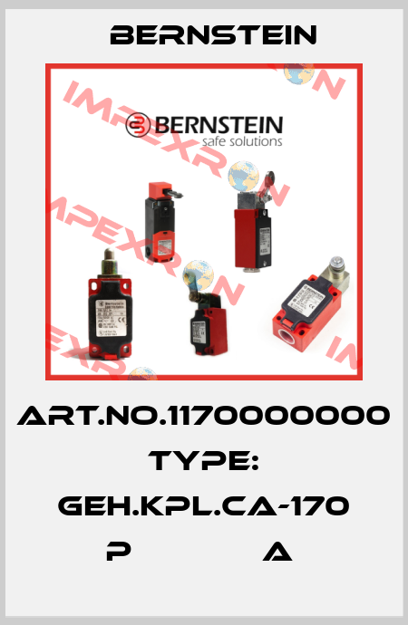Art.No.1170000000 Type: GEH.KPL.CA-170 P             A  Bernstein
