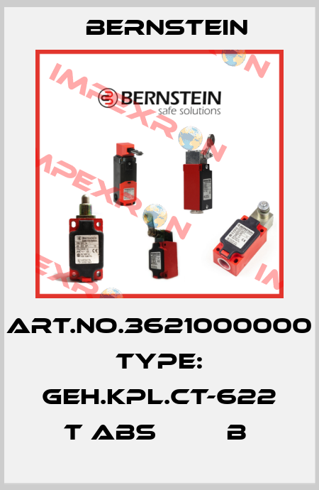 Art.No.3621000000 Type: GEH.KPL.CT-622 T ABS         B  Bernstein