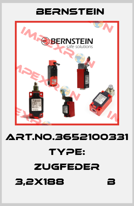 Art.No.3652100331 Type: ZUGFEDER 3,2X188             B  Bernstein