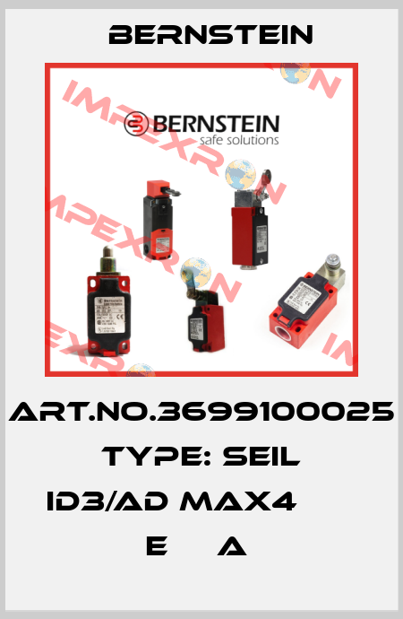 Art.No.3699100025 Type: SEIL ID3/AD MAX4       E     A  Bernstein