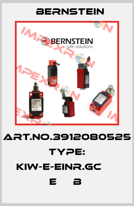 Art.No.3912080525 Type: KIW-E-EINR.GC          E     B  Bernstein