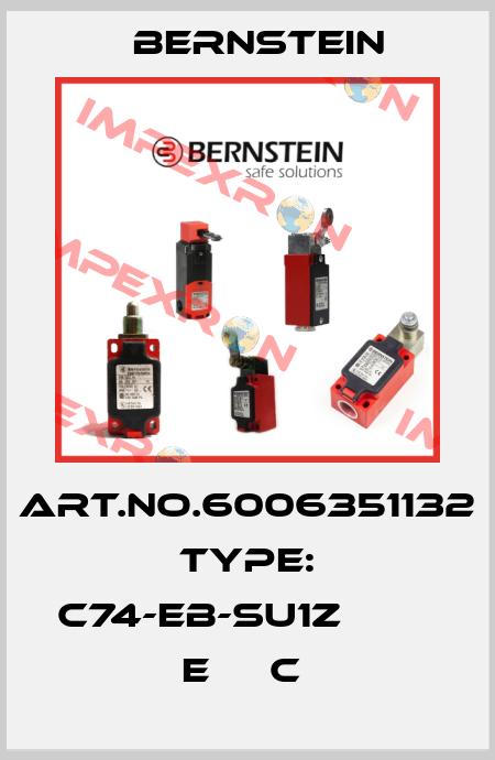 Art.No.6006351132 Type: C74-EB-SU1Z            E     C  Bernstein