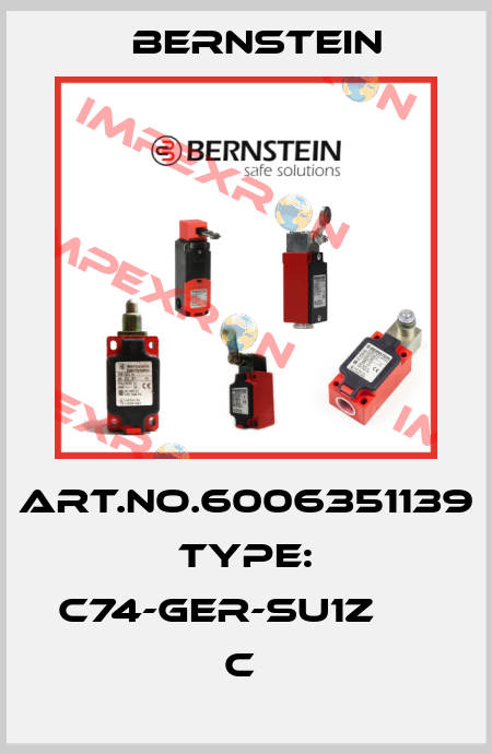 Art.No.6006351139 Type: C74-GER-SU1Z                 C  Bernstein