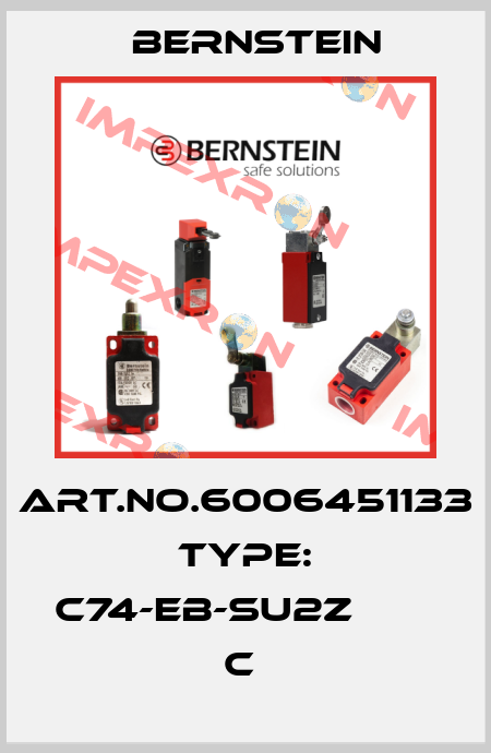 Art.No.6006451133 Type: C74-EB-SU2Z                  C  Bernstein