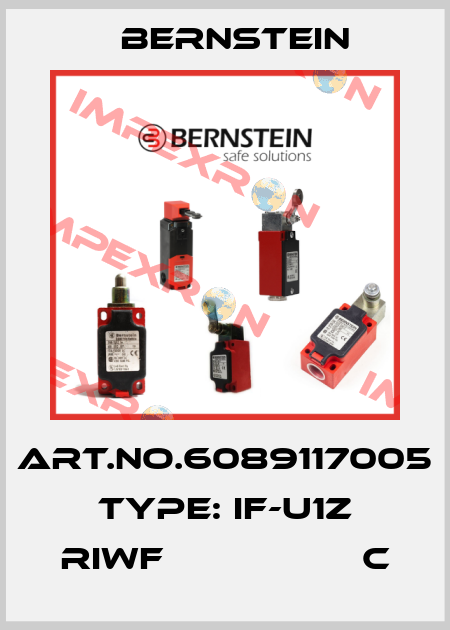 Art.No.6089117005 Type: IF-U1Z RIWF                  C Bernstein