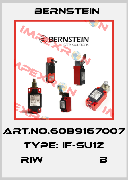 Art.No.6089167007 Type: IF-SU1Z RIW                  B Bernstein