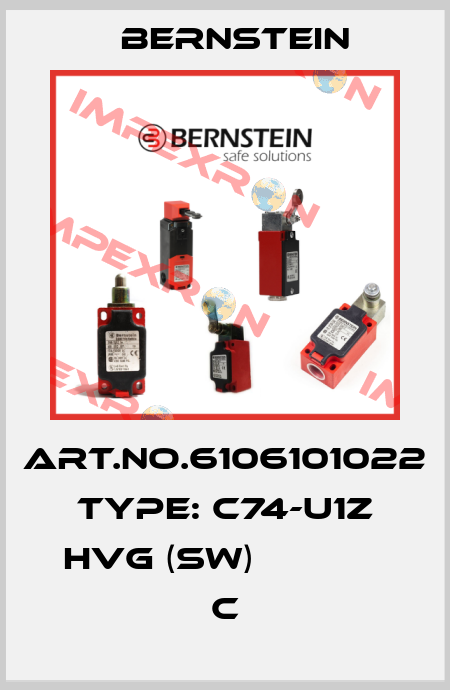 Art.No.6106101022 Type: C74-U1Z HVG (SW)             C Bernstein