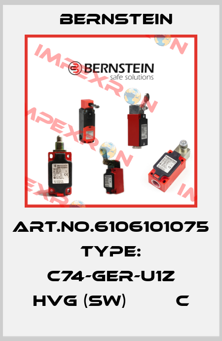 Art.No.6106101075 Type: C74-GER-U1Z HVG (SW)         C Bernstein