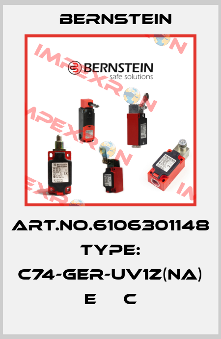 Art.No.6106301148 Type: C74-GER-UV1Z(NA)       E     C Bernstein