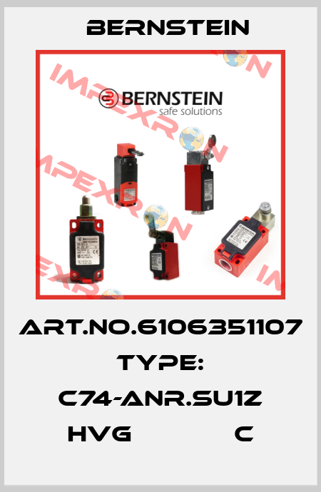 Art.No.6106351107 Type: C74-ANR.SU1Z HVG             C Bernstein