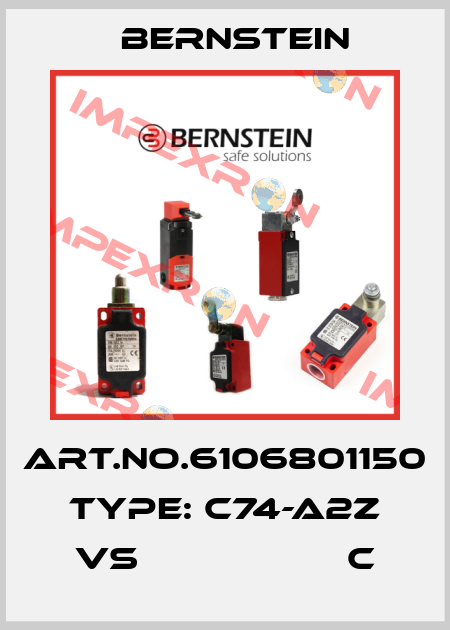 Art.No.6106801150 Type: C74-A2Z VS                   C Bernstein