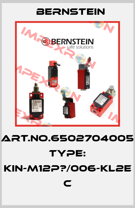 Art.No.6502704005 Type: KIN-M12P?/006-KL2E           C Bernstein
