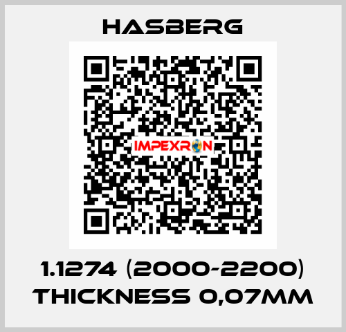 1.1274 (2000-2200) thickness 0,07mm Hasberg