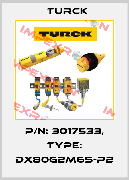 p/n: 3017533, Type: DX80G2M6S-P2 Turck