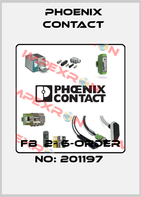 FB  2- 6-ORDER NO: 201197  Phoenix Contact