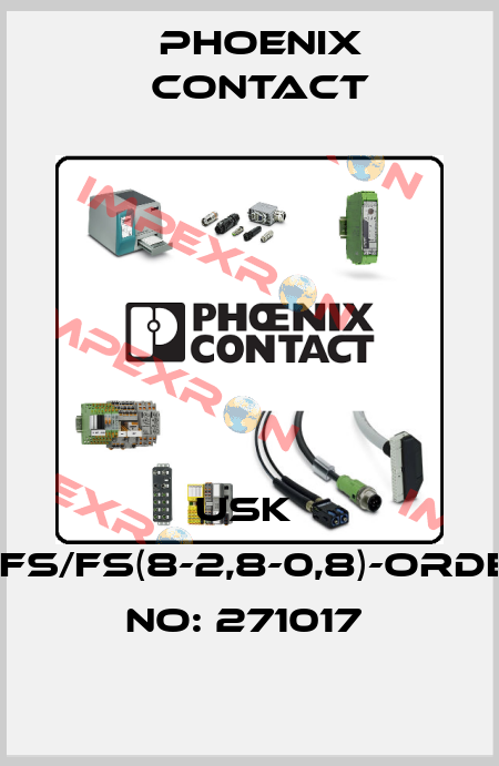 USK  4-FS/FS(8-2,8-0,8)-ORDER NO: 271017  Phoenix Contact