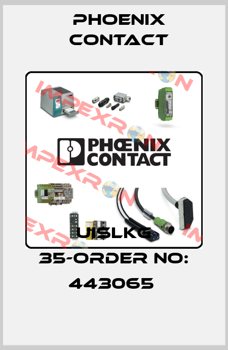 UISLKG 35-ORDER NO: 443065  Phoenix Contact