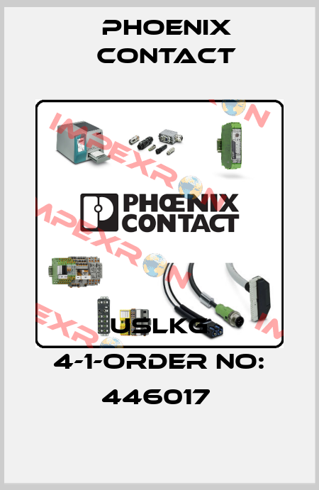 USLKG 4-1-ORDER NO: 446017  Phoenix Contact