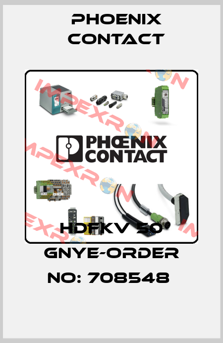 HDFKV 50 GNYE-ORDER NO: 708548  Phoenix Contact