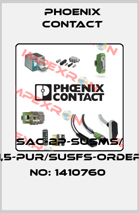 SAC-2P-SUSMS/ 1,5-PUR/SUSFS-ORDER NO: 1410760  Phoenix Contact