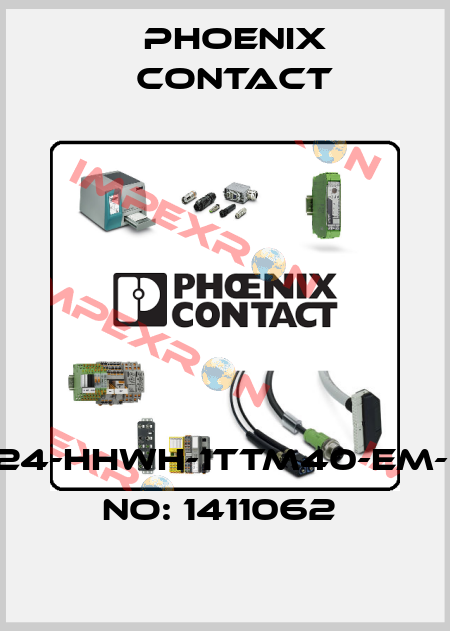HC-HPR-B24-HHWH-1TTM40-EM-BK-ORDER NO: 1411062  Phoenix Contact